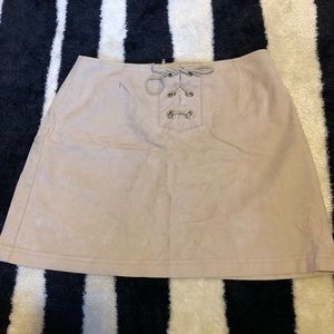 Express Suede Mini Skirt
